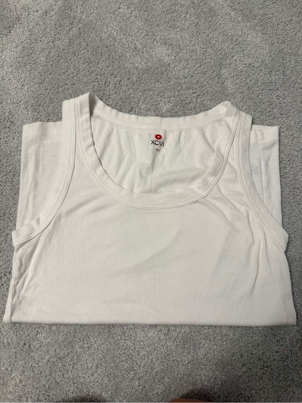 XCVI White Scoop Neck Tank Top